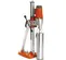 Orange and silver HUSQVARNA Concrete Core Drill, 13-15 Amps, Electric Powered