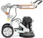 Silver and orange and black HUSQVARNA Walk-behind Concrete Grinder, Single Head, Electric Powered