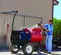 Red and black TORO Mortar Mixer, 8 cubic ft., Gas Powered
