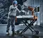 Orange and white and black HUSQVARNA Masonry or Tile Saw, 14 in., Gas or Electric Powered