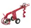 Red LITTLE BVR One-man Auger, 11 HP, 72 in. Depth, Hydraulic Powered