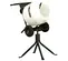 White and black MULTIQUIP Concrete Mixer, 3 cubic ft., Electric Powered