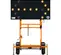 Orange and black Wanco solar powered arrow board