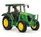 Green John Deere farm tractor
