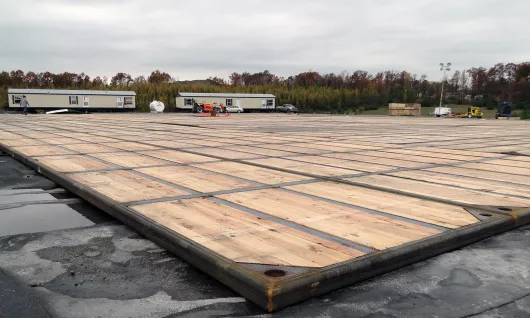 Oilfeld timber mat