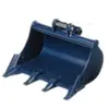 Black 24" Tooth Bucket Attachment for Mini Excavator