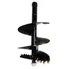 Black ARROW 24 in. Rock Auger Bit Attachment for Skid Steer