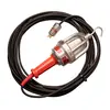 Red and silver Worksite Drop Light, 110V, Explosion Proof, Electric Powered