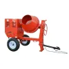 Red MULTIQUIP Concrete Mixer, 6 cubic ft., Towable, Gas or Electric Powered