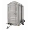 Gray Polyjo Double Porta Potty, Trailer Mounted
