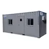 Gray GENERIC 20 ft. by 8 ft. by 8.5 ft. Ground-Level Office Container