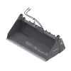 Black PALADIN 84 in. 4-in-1 Bucket Attachment for Skid Steer