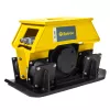 Yellow and black Vibratory Plate Compactor Attachment for Mini Excavator