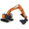 Orange Hitachi excavator