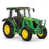 Green John Deere farm tractor