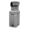 Gray Satellite Two-Station freestanding Portable Sink