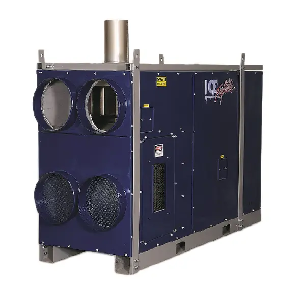 Blue Frostfighter Indirect Fired Heater, 700,000 BTU, Propane/Natural Gas Dual Fuel