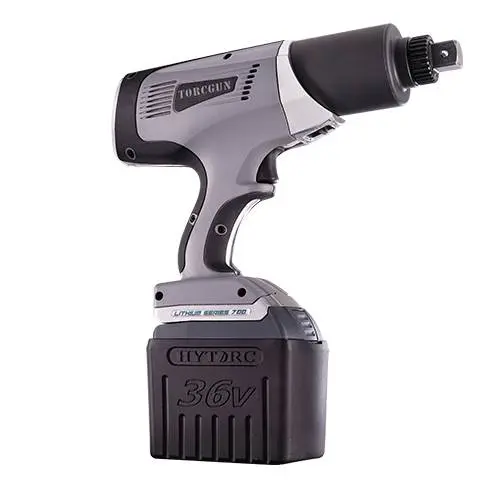 Gray, silver and black HYTORC Torque Wrench Gun, 1 in., Cordless