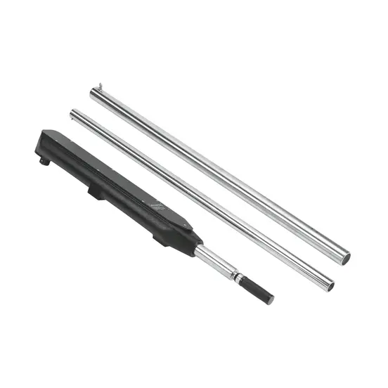 Silver and black STANLEY Wrench Torque 1"dr 300-2000 Ft-lbs.