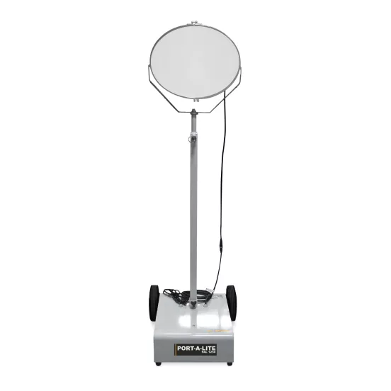 Silver Allmand Portalite portable light stand